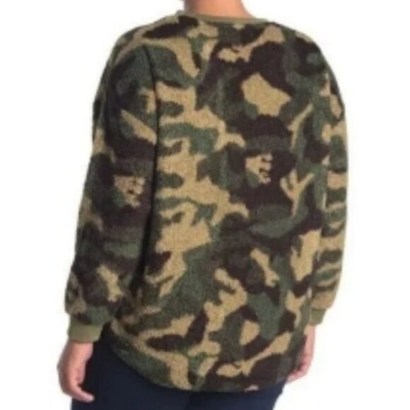 RBX Camouflage Boucle Sweater Top - Picture 2 of 2